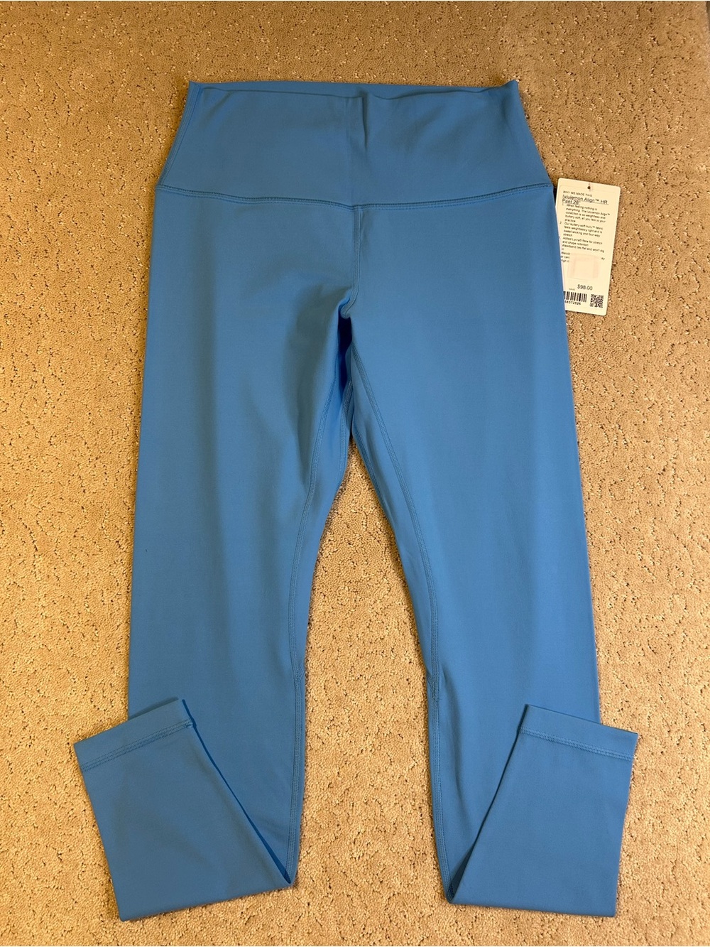 NWT LULULEMON SIZE 10 ALIGN HIGH RISE 28” OCEAN WAVE $98 RETAIL
